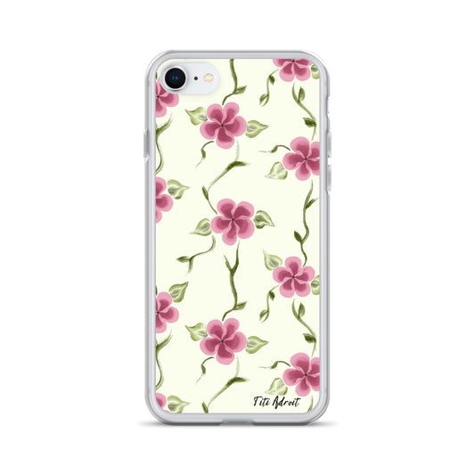 Berry_Cream_Flower_Clear_Phonecase_iPhone