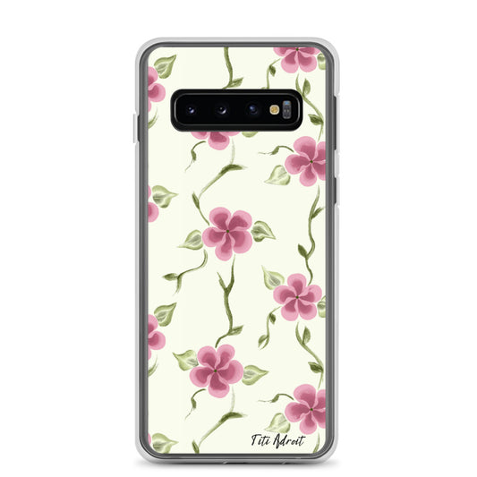 Berry_Cream_Flower_Clear_Phonecase_Samsung